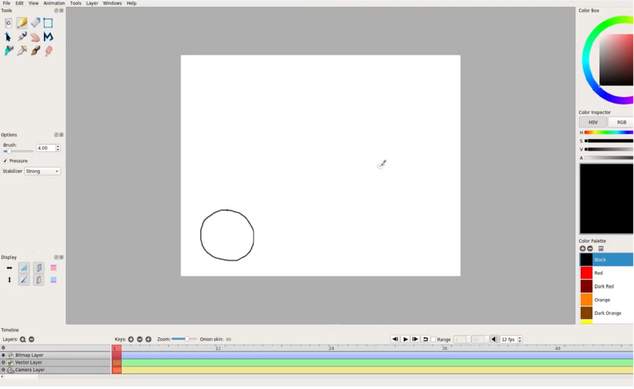 Erstellen Sie Animationen mit Pencil2D -Animationssoftware