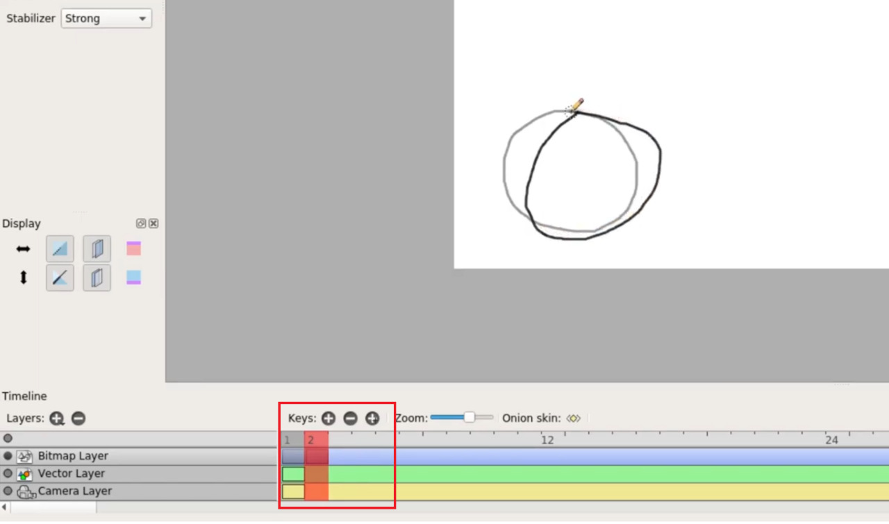 Erstellen Sie Animationen mit Pencil2D -Animationssoftware