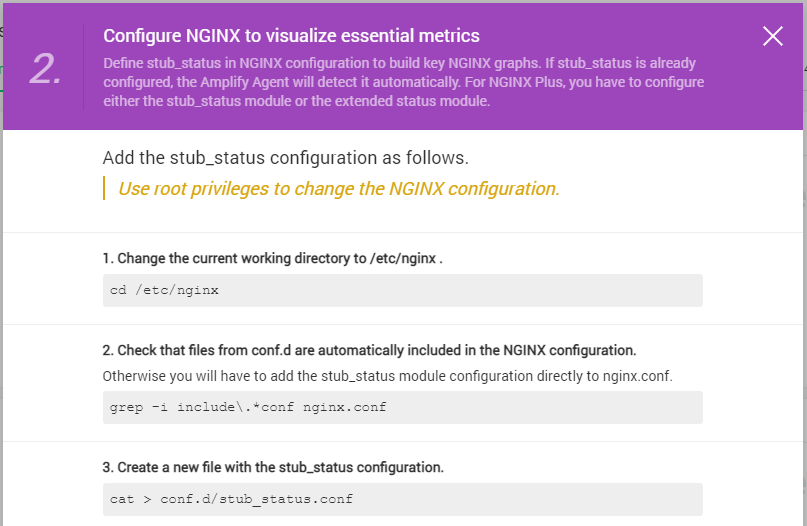 NGINX -Überwachungskonfiguration