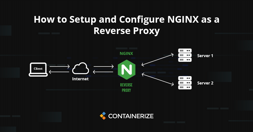 از nginx به عنوان سرور پروکسی معکوس استفاده کنید
