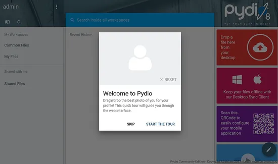 Welcome to Pydio