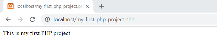 XAMPPオープンソースWebサーバーで最初のPHPプロジェクトを作成する